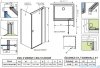 Radaway Nes 8 Kdj II kabina 80x80cm prawa przejrzyste 10086080-01-01R/10089080-01-01